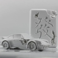 YYZ7 Sports Car Figure Living room mahjong Decoration Creative Resin Eroded Statue Figurine home dec