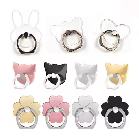 2024 360 Degree Mouse Shape Finger Ring socket Mobile Phone Holder Stand For iPhone for oneplus sock