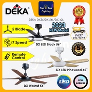 🔥NEW 2023🔥 DEKA DX56” / DX42” DC motor Remote fan 7 Speed Turbo Ceiling Fan /Kipas Siling