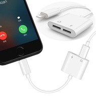 Dual Lightning Audio &amp; Charge Adapter for Apple iPhone 7/7plus ตัวแปลงเสียงดิจิตอลสำหรับไอโฟน ช่องเสียง+ช่องชาร์จ (Support Microphone สนทนาได้ )
