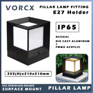 C-B0161 E27 Porcelain Holder IP65 Aluminum Die Cast Pillar Lamp Fitting