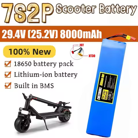 8000mAh Original 18650 7S2P 25.2V Li-ion Rechargeable Battery Pack Suitable for Battery Replacement 