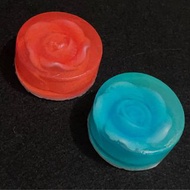 創皂家 天然原料手工香皂 藍紅彩色食用色素 玫瑰花造型設計/單售(兩款可選)@c749