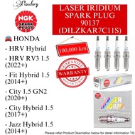 【💯ASLI】90137 (DILZKAR7C11S) PALAM PENCUCUH NGK LASER IRIDIUM SPARK PLUG HONDA HYBRID CITY JAZZ HRV F