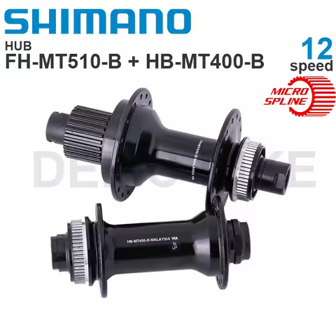 SHIMANO Disc Brake ​MICRO SPLINE Rear FREEHUB FH-MT510-B Front Hub HB-MT400-B E-THRU Axle 12-speed O