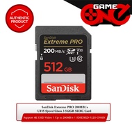 SanDisk Extreme PRO 512GB 200MB/s UHS-I Speed Class 10 SDXC Card (SDSDXXD-512G-GN4IN)