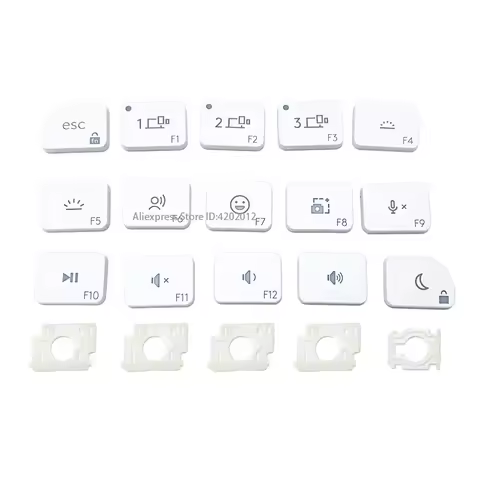 Replacement Keyboard Laptop KEY & Clips For Logitech Craft MX Keys Mini White Esc F1 F2 F3 F4 F5 F6 