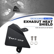 For Yamaha MT-25 MT25 MT-03 MT03 YZF R25 R3 ABS Motorcycle Exhaust Pipe Cover Cap Heat midsection Sh