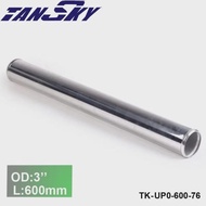 76mm 3" OD Out/Inlet Aluminum StraightTurbo/Intake/Intercooler Piping L: 600 mm For Jeep Wrangler TJ