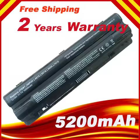 5200mAh 6 cells Laptop Battery for Dell XPS 14 15 17 L501X L701X L401X L501X J70W7 JWPHF 312-1123 R4