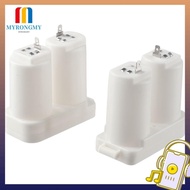 MYRONGMY 2PCS Water Heater Battery Box, Accessories 3V D Plastic Battery Box, Durable Plastic White Battery  Battery