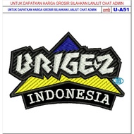 HD-164 BRIGEZ INDONESIA MOTORCYCLES/RACING/CLUB EMBROIDERY PATCH