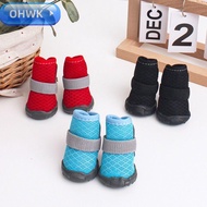 OHWK Dog Boots, Non-slip Anti-Dirt Dog Shoes, Mesh Wear-resistant Breathable Pet Shoes for Small Dog