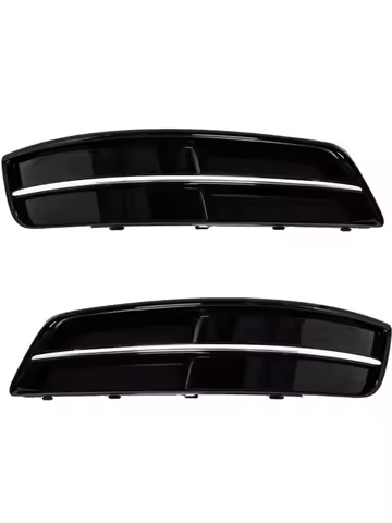 For Audi A3 8P 2009-2012 Front Bumper Fog Light Cover Grille Frame Bezel Chrome Ring Left Right 8P08