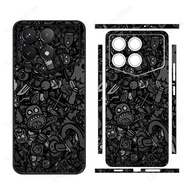 Dazzling Decal Skin for Poco X6 F6 F7 Pro F5 F7 F8 Ultra Back Screen Protector with Side Film Cover 