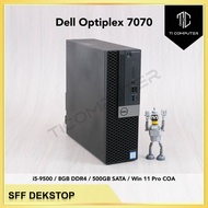 Dell Optiplex 7070 SFF Intel i5-9500 8GB RAM 500GB SATA SSD Win 11 Pro Refurbished Desktop PC