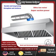 🔥Ready Stock🔥304 Stainless steel Exhaust Hood Commercial  Range Hood Kitchen Set Range Hood🔥