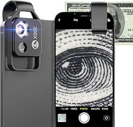 NanoZoom—Nano Zoom 200x for iPhone, 2025 Tech Clip-On Lens, Phone Microscope with CPL Lens/LED Light