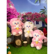 Baby sheep teddy bear toy (baby sheep holding ice cream)
