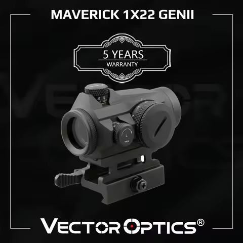 Vector Optics Maverick 1x22 GenII Red Dot Sight Compact with 3MOA Dot Size&11 Levels Dot Intensity F