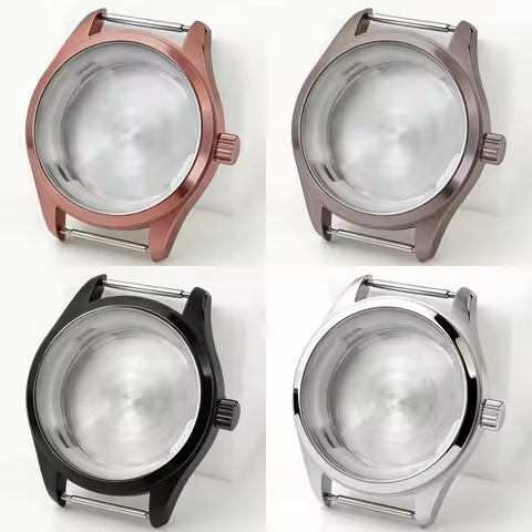 40mm Pilot Watch Case Fit 33-34.3mm Dial For Seiko 5Sports NH35/36/Eta2824 Automatic Movement 5ATM L