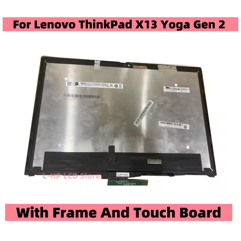 13.3-Inch For Lenovo ThinkPad X13 Yoga Gen 2 Laptop Display LCD Touch Screen Digitizer Assembly Repl