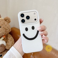 For iPhone 16 Pro Max Case TPU Smile Phone Case For iPhone 17 Pro Max 16 15 Cover 手机壳 Aesthetic Kore