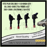VTEC PLUG COIL CM11-110 HONDA CITY SEL 2002-2008 L15A/HONDA JAZZ 2001-2008 L15A ENGINE L15A VTEC