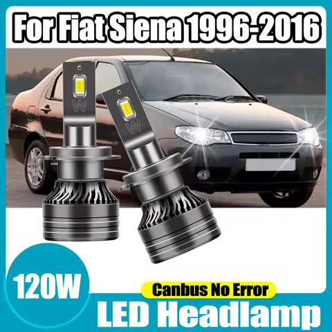 2PCS Canbus No Error 6000K White LED Headlamp H7 Car Headlight CSP Chips 120W 20000LM LED Headlight 