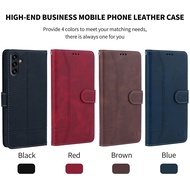 Leather Case For Samsung S24 S24+ Plus Ultra 5G Flip Strandby Card Slot Magnetic Cover PU Wallet