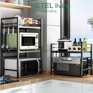 organizer☫▩[NETEL &amp;Ready stock] Kitchen Organizer Microwave Oven Rack Expandable and Height Adjustab