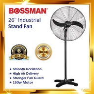 Bossm 26" Heavy Duty Industrial Stand Fan WOSS 26" Wall Fan / Kipas Berdiri Industri 26 inch / Kipas