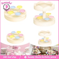 [Lovoski] Rotatable Serving Tray Round Turntable for Desserts Revolving Autorotation Cupcake Stand C