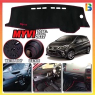 Perodua Myvi Years 2018 - 2023 Leather Dashboard Cover Car Anti Slip Mat Myvi Accessories Aksesori K