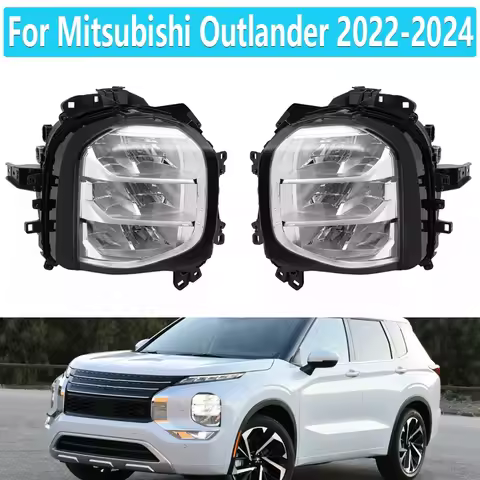 For Mitsubishi Outlander 2022-2024 LED Fog Light Car Front Bumper Turn Signal Lamp Headlight Assembl