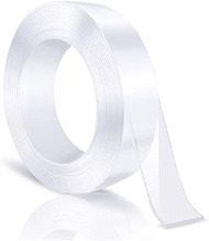 Multipurpose Nano Grip Tape - 1.18 in x 9.8 ft, Removable Traceless Washable Clear Double Sided Moun