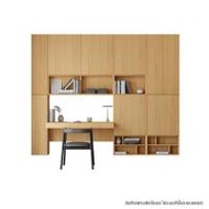 ชุดโต๊ะทำงาน SB BUILT IN WISEST 19239329 สี MONACO OAK (1314046)