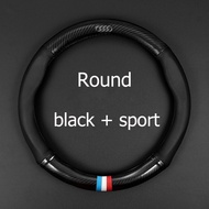 Carbon Fiber Leather Steering Wheel Cover Carbon Fiber Leather Steering Wheel Cover Audi RS SLINE A3