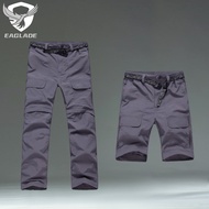 EAGLADE Tactical Cargo Hiking Cycling Fishing Pants in Grey