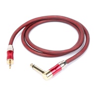 【1.5m/3m/5m/10m】3.5mm Jack To 6.35mm 1/4" Mono angle head Audio Aux Cable Adapter Jack Audio Cable Double Guitar