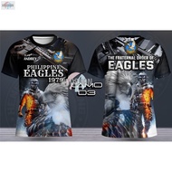 【FREE CUSTOMIZATION】2025 EAGLES TSHIRT FULL SUBLIMATION PHILIPPINE EAGLE THE FRATERNAL ORDER OF EAGL