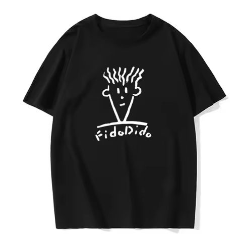 Summer Casual Short Sleeve Luxury Fashion T-Shirt Harajuku Print Streetwear Men's T-Shirt Fido Dido 