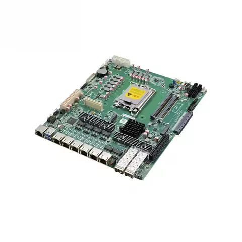 Industrial LGA1700 Motherboard I3 I5 I7 I9 DDR5 64GB HD VGA 2.5G Gigabit Fibre LAN Fire-wall Mainboa