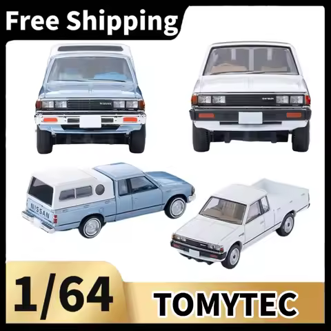 [In Stock] TOMYTEC 1/64 Diecast Datsun 720 Pickup Truck Model Set, 2‑Color Vintage Classic Collectib