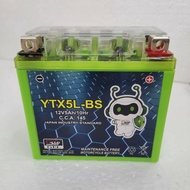 Sc64 Gel Battery Motor YTX5 YTX5L-BS 90 Days Warranty V100 VS125 FX125 GT128 V15 MOSKITO