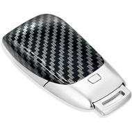 Carbon Fiber Texture Key Shell Fob Battery Cover Carbon Fiber Key Cover Compatible with Mercedes-Ben
