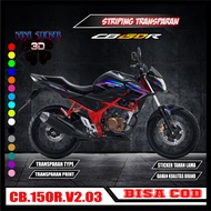 Transparent Striping HONDA CB 150R V2 Variation Of Sticker list body Motorcycle HONDA CB 150R V2 CODE 03