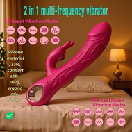 Rabbit DoubleHeaded 10Frequency Vibrating Spear Masturbation Device Sex Toys Adult Sex Toy