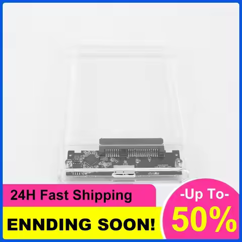 2.5 Inch Clear External Case 6Gbps USB 3.0 To SATA HDD Enclosure Suport UASP Transparent for All 7mm