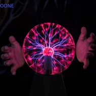 OONE Magic Plasma Ball Lamp, Sensitive Atmosphere Plasma Light, Creative 5/6/8in Touch LED Static Ba